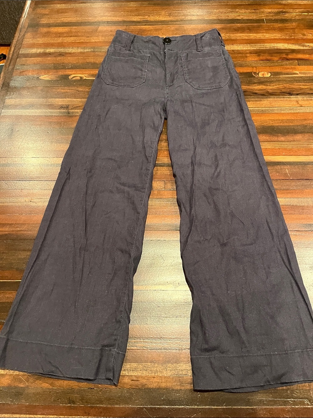 Maeve Collete Navy Linen blend pants size 23
